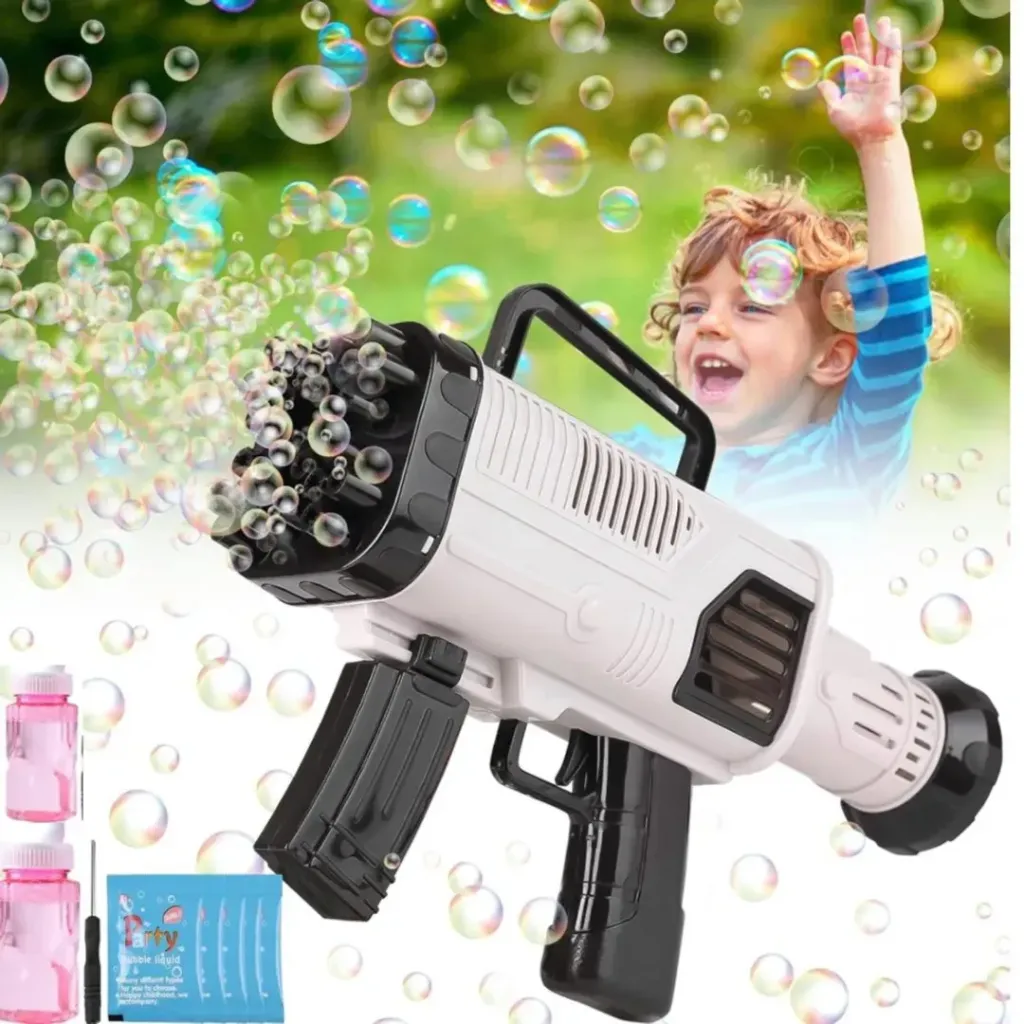 [BOD-JUG-064] PISTOLA ELECTRICA DE BURBUJAS RECARGABLE