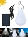 BOMBILLO RECARGABLE CON PANEL SOLAR 500 maH