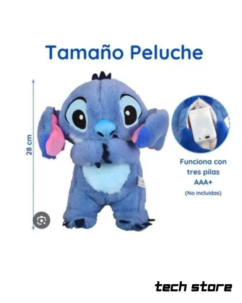 PELUCHE QUE RESPIRA STICH AZUL